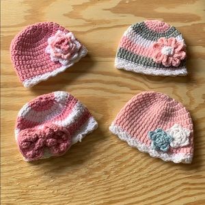 Newborn knit hats